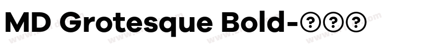 MD Grotesque Bold字体转换